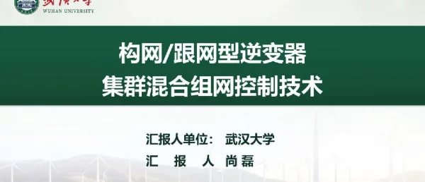 构网跟网型逆变器集群混合组网控制技术