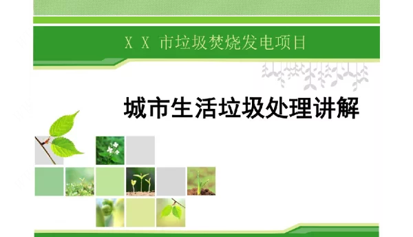 城市垃圾焚烧发电处理讲解