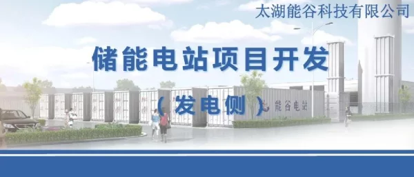 储能电站项目开发（发电侧）