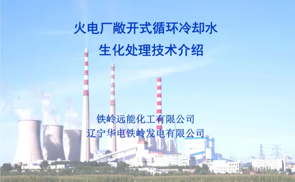 火力发电厂敞开式循环冷却水生化处理技术介绍