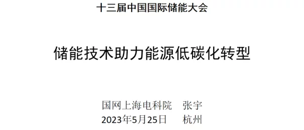 2023储能技术助力能源低碳化转型打印版