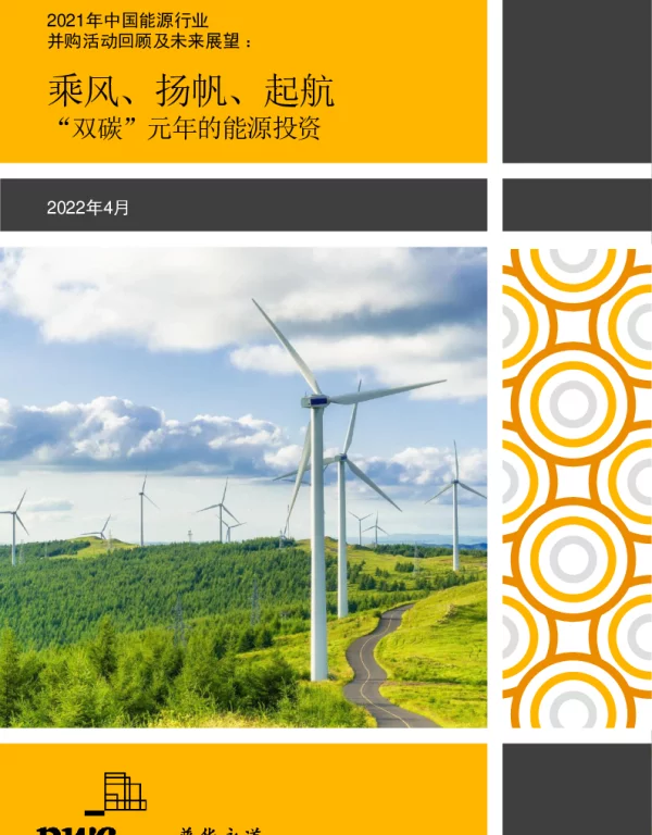 普华永道-2021年中国能源行业并购活动回顾及未来展望：乘风、扬帆、起航“双碳”元年的能源投资-20220414