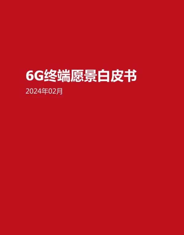 6G终端愿景白皮书2024
