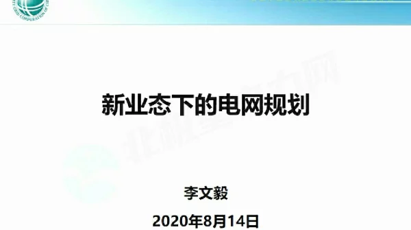 新业态下的电网规划