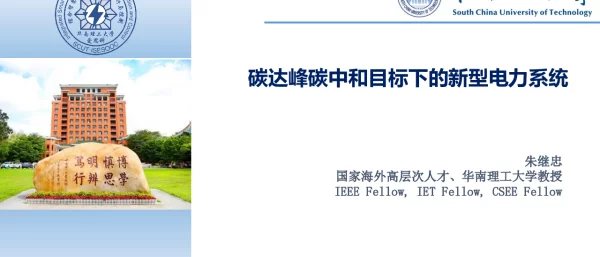 碳达峰碳中和目标下的新型电力系统