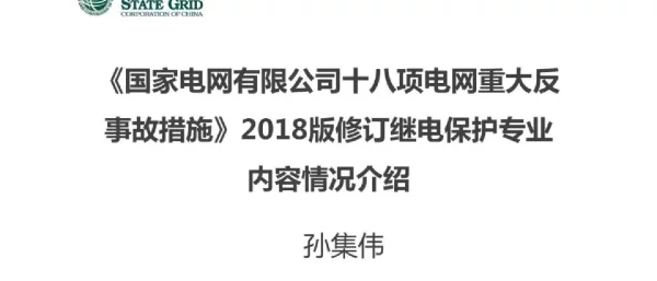 2018国网十八项反措继保修改情况说明！全面