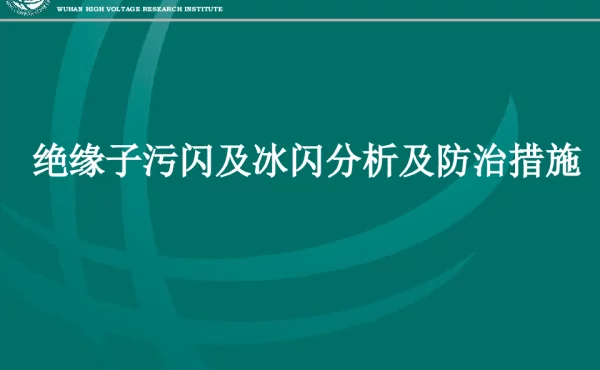 绝缘子污闪及冰闪分析及防治措施