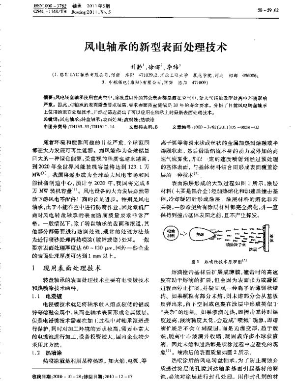 风电轴承的新型表面处理技术