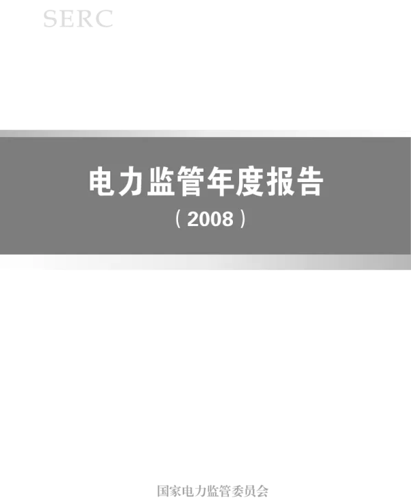 电力监管年度报告