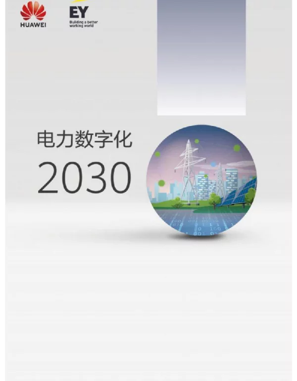 华为：电力行业数字化2030（能源行业深度洞察）
