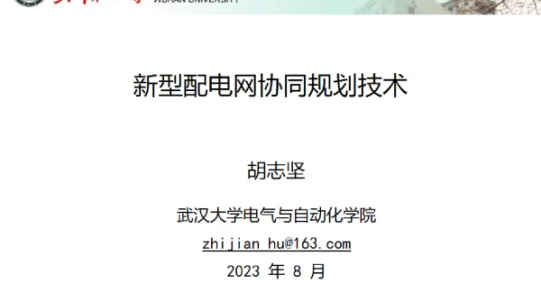 新型配电网协同规划技术