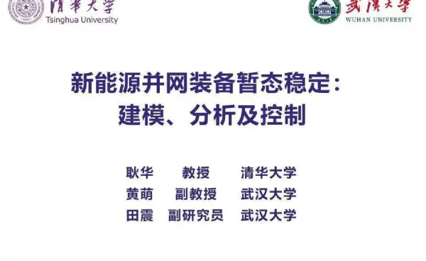 新能源并网装备暂态稳定：建模、分析及控制