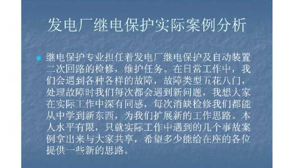发电厂继电保护实际案例分析.pdf_Watered