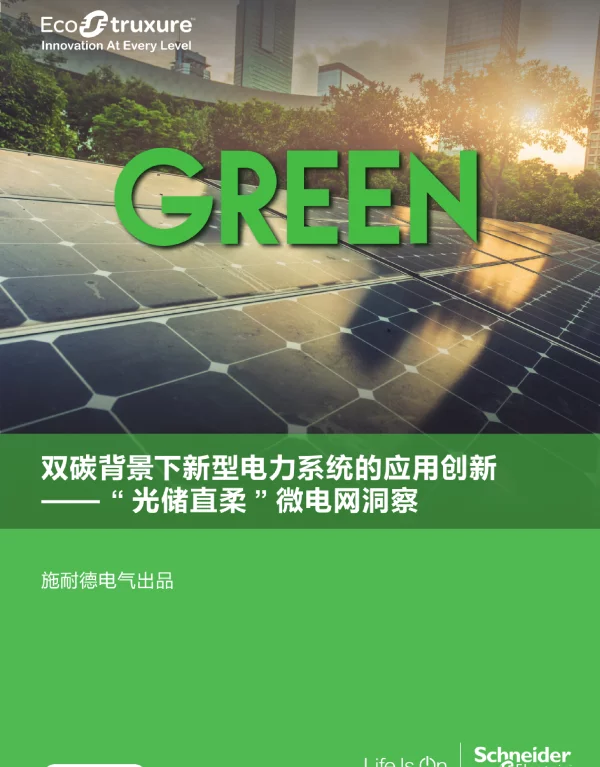 “光储直柔”微电网洞察，双碳背景下新型电力系统的应用创新