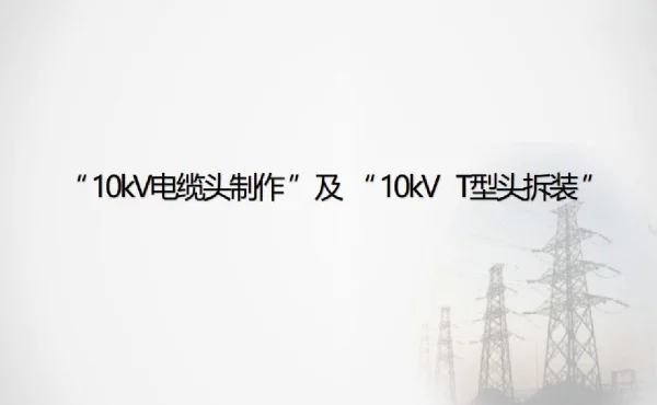 10kV电缆头制作及10kVT型头拆装