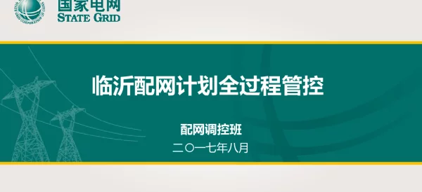 临沂配网计划全过程管控