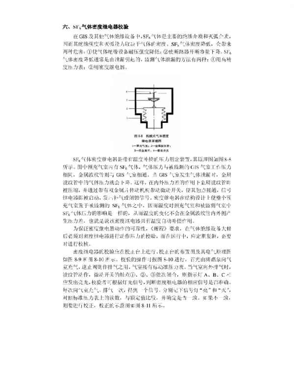 SF6气体密度继电器校验
