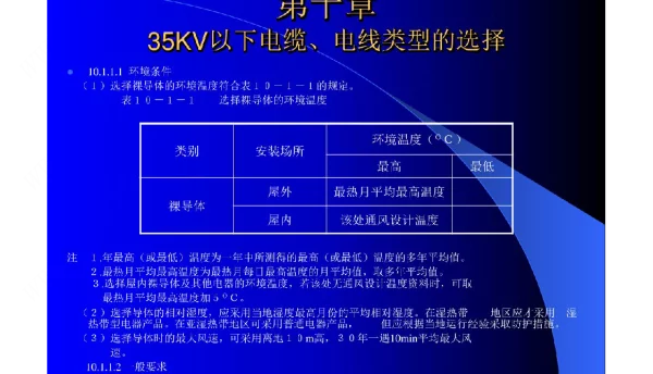 35KV以下电线类型的选型方案及计算书