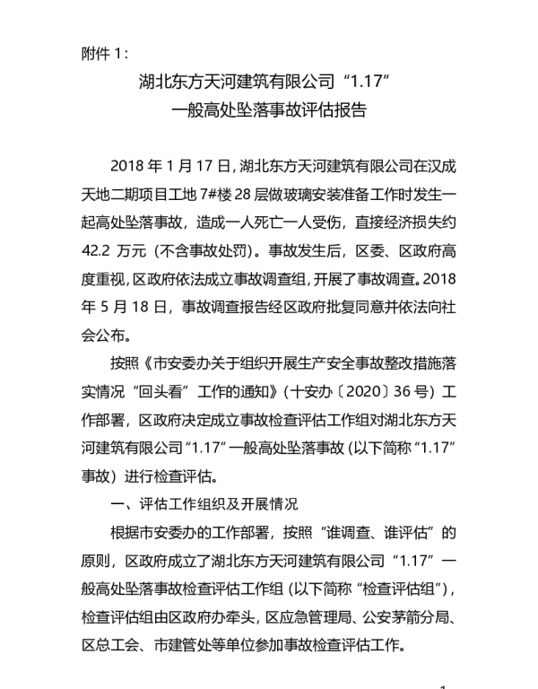 事故评价报告