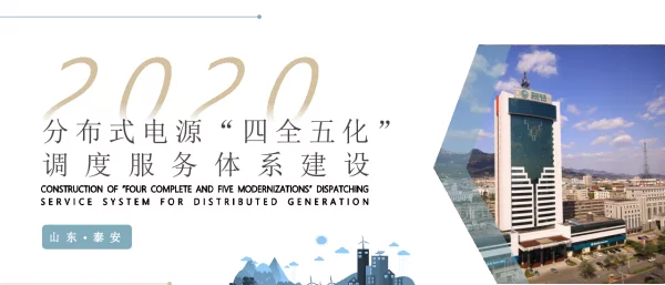 山东泰安地调-分布式电源“四全五化”调度服务体系建设