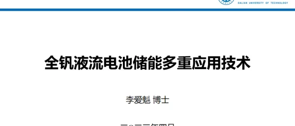 2023李爱魁全钒液流电池储能多重应用技术（大连市新型电力系统工程中心）