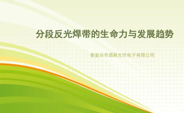 分段反光焊带的生命力与发展趋势（共12页）