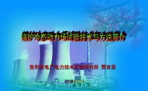 锅炉冷态动力场试验培训