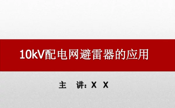 10kV配电网避雷器的应用