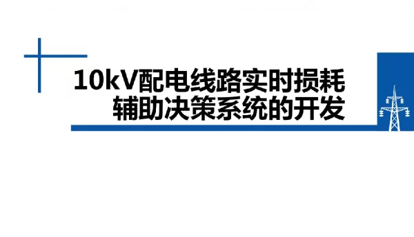 10kV配电线路实时损耗辅助决策系统的开发
