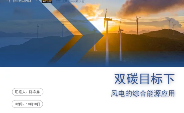 双碳目标下风电的综合能源应用-陈寒露