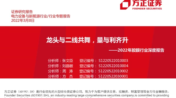 2022年光伏胶膜行业深度报告-20220308