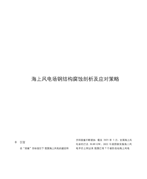 2024海上风电场钢结构腐蚀剖析及应对策略