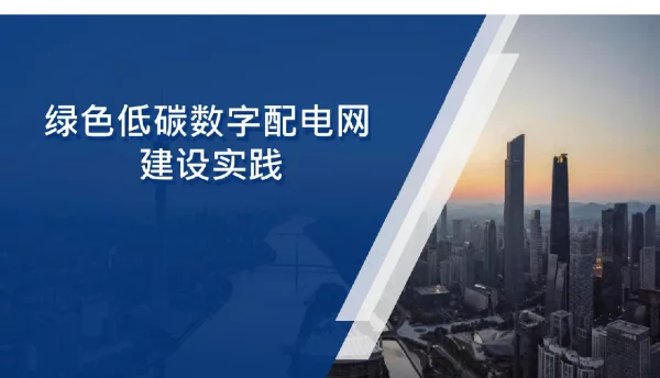 绿色低碳数字配电网建设实践