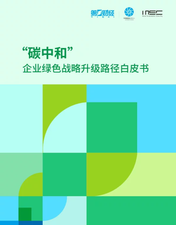 碳中和：企业绿色战略路径升级白皮书