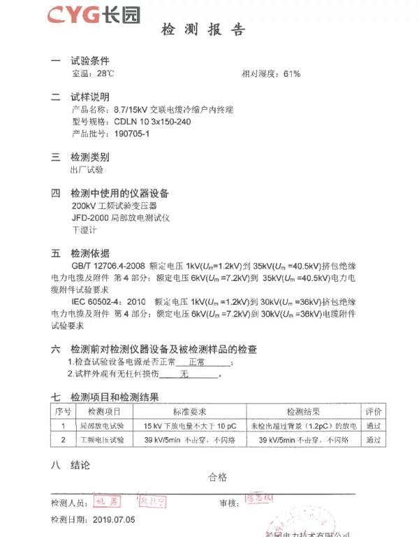 检测报告