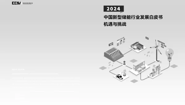2024中国新型储能行业发展白皮书