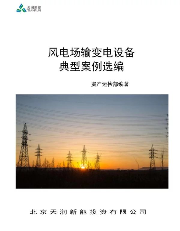 风电场输变电设备典型案例选编